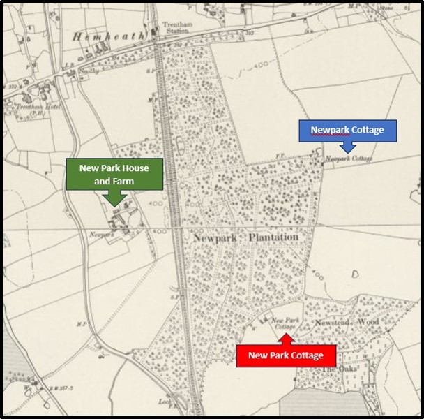 Location of cottages