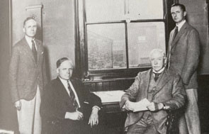 Left to right - Bob, Jack, Percy and Norman Shelley.